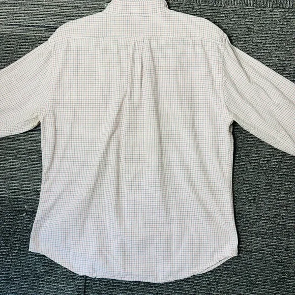 Críquet Men's L Large Checkered Button Down Shirt Long Sleeve READ - Picture 3 of 6